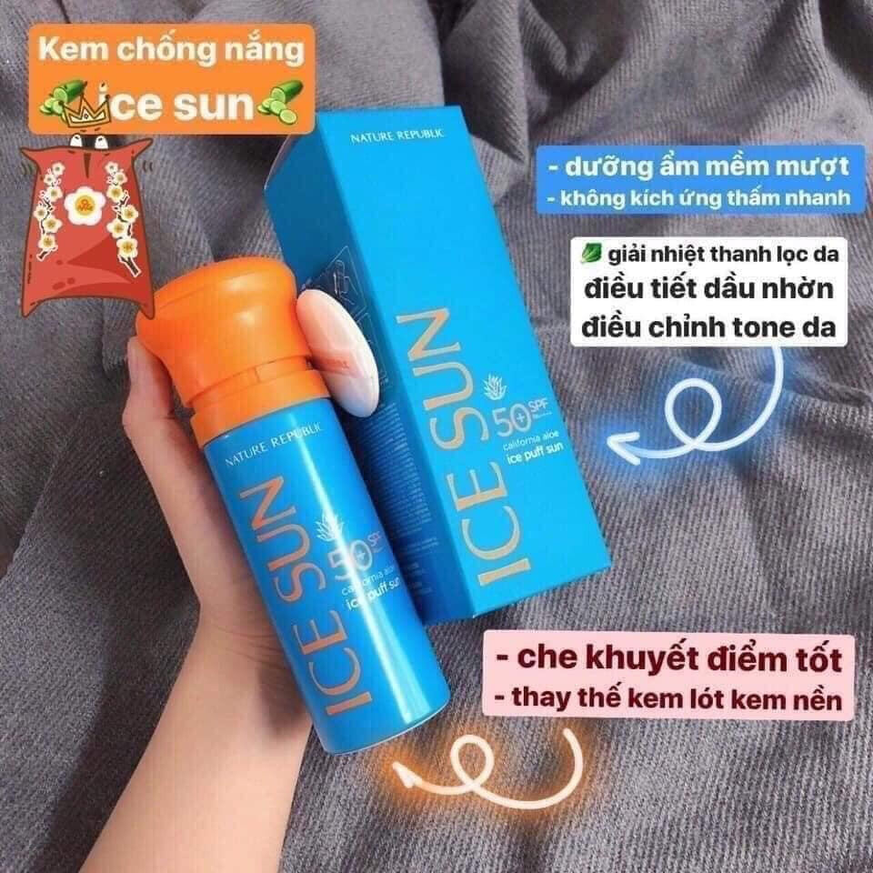 Kem chống nắng ice sun xanh