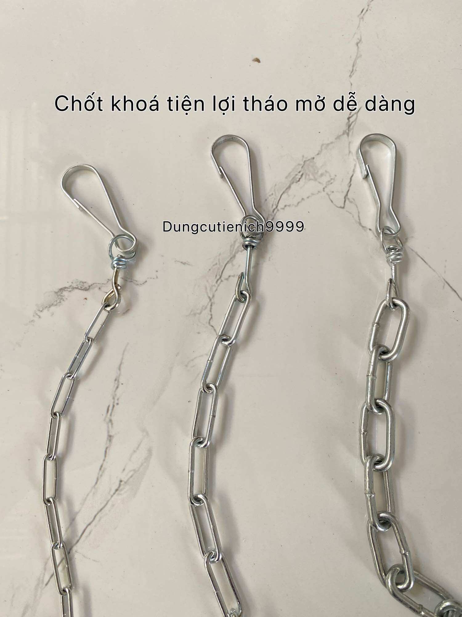 Xích chó mèo đủ size (2 li, 3li, 4li) dài 1.3 mét-2 mét