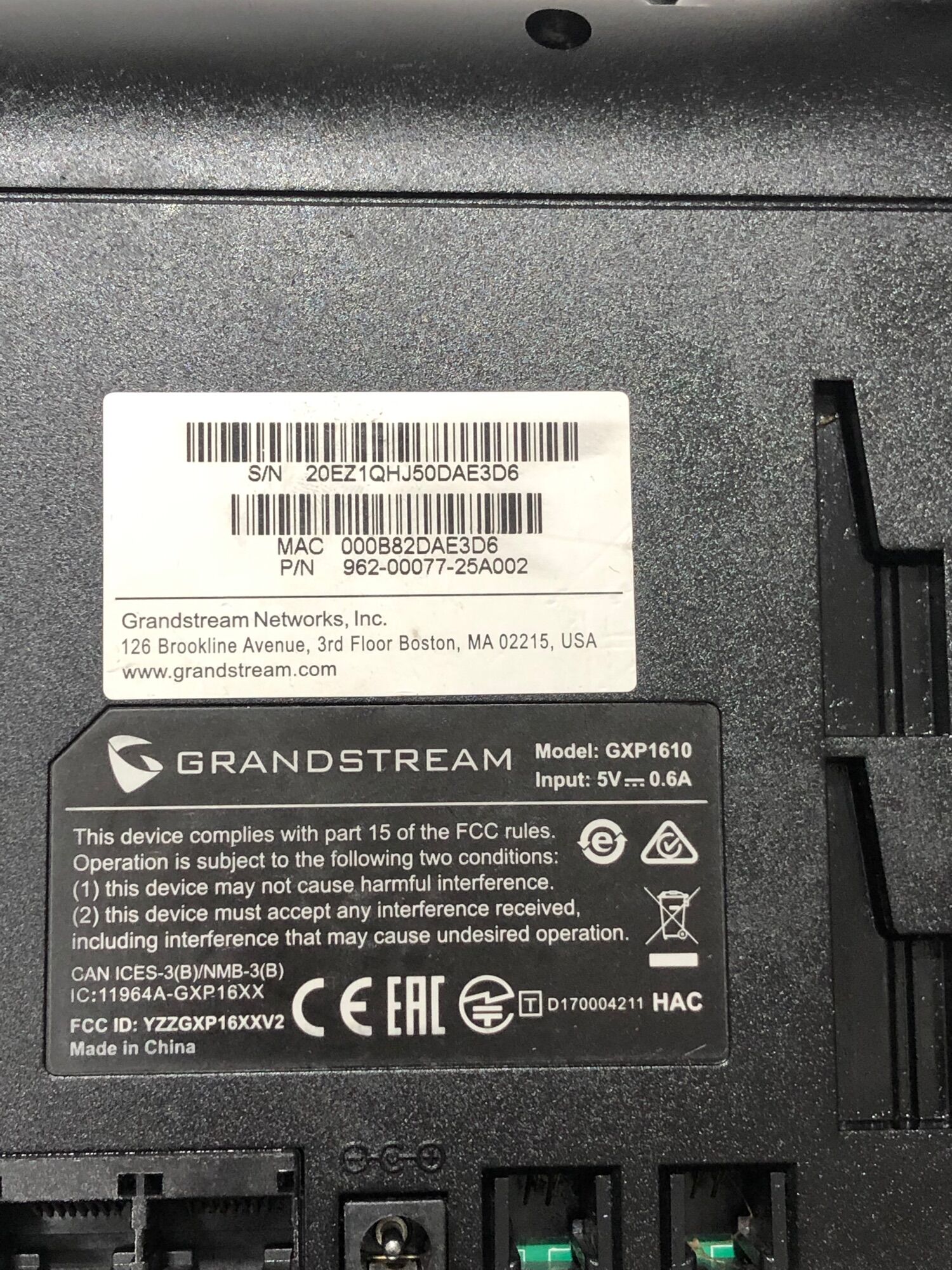 Máy điện thoại ip phone GRANDSTREAM GXP400/1610