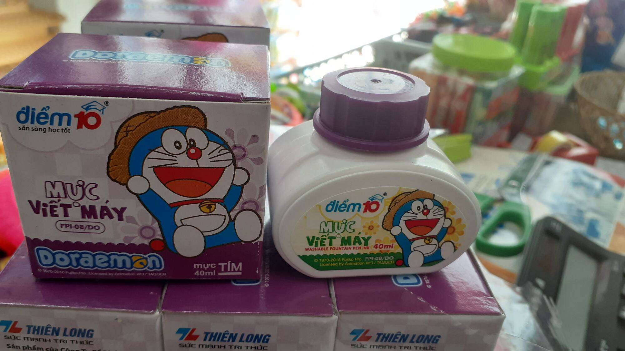 Mực viết máy doreamon tím
