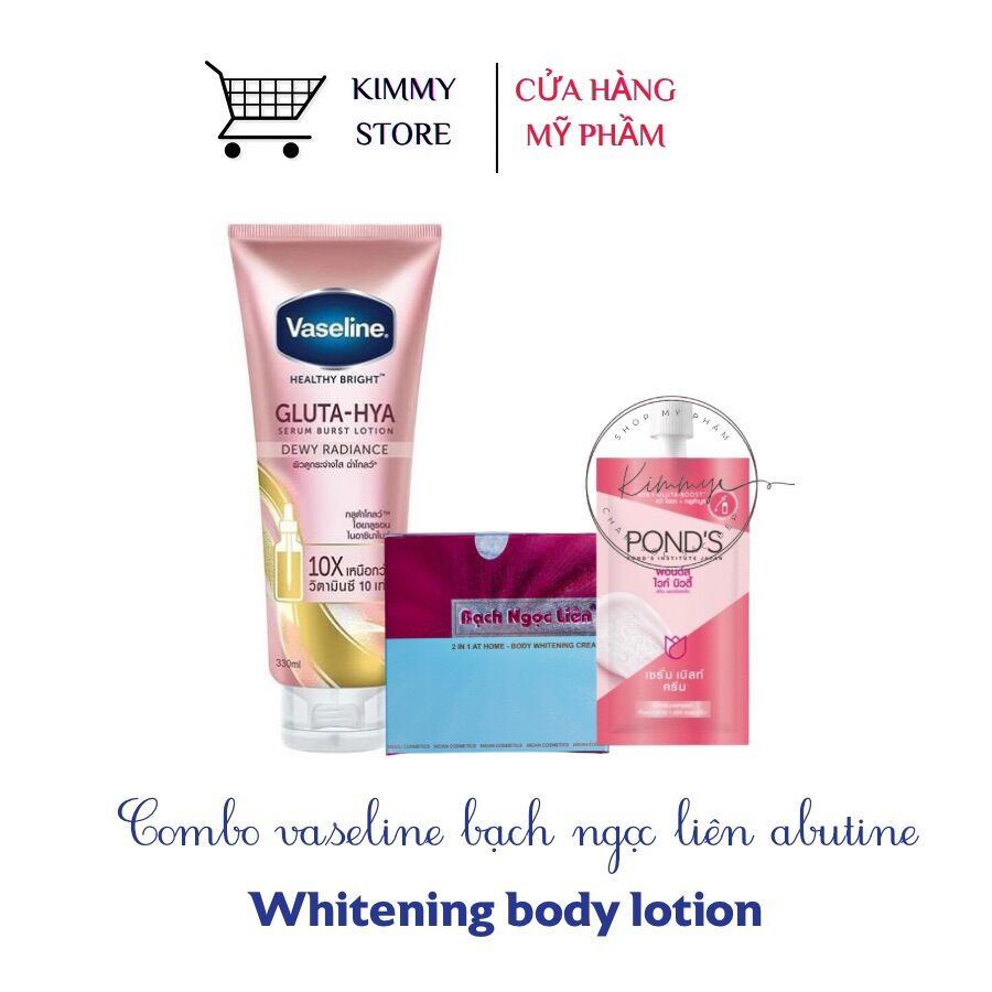 Combo siêu tẩy bạch ngọc liên và abutine 3C3
