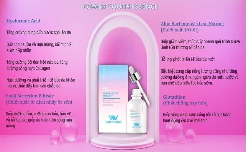 [ CHÍNH HÃNG ] Serum siêu căng bóng da _ Thương Hiệu VinVinSkin