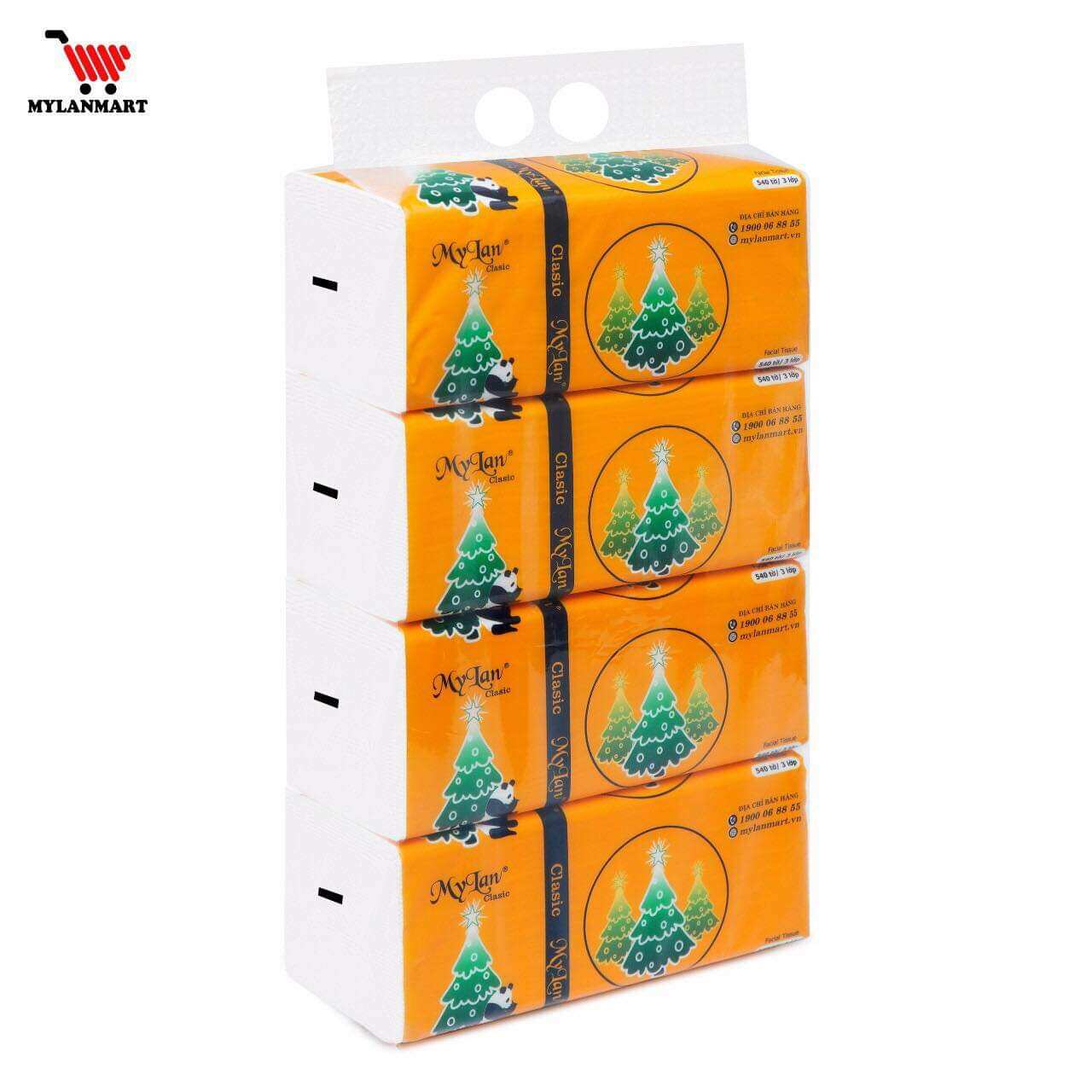 Gói 540 tờ Giấy Rút Gấu Thông Mylan