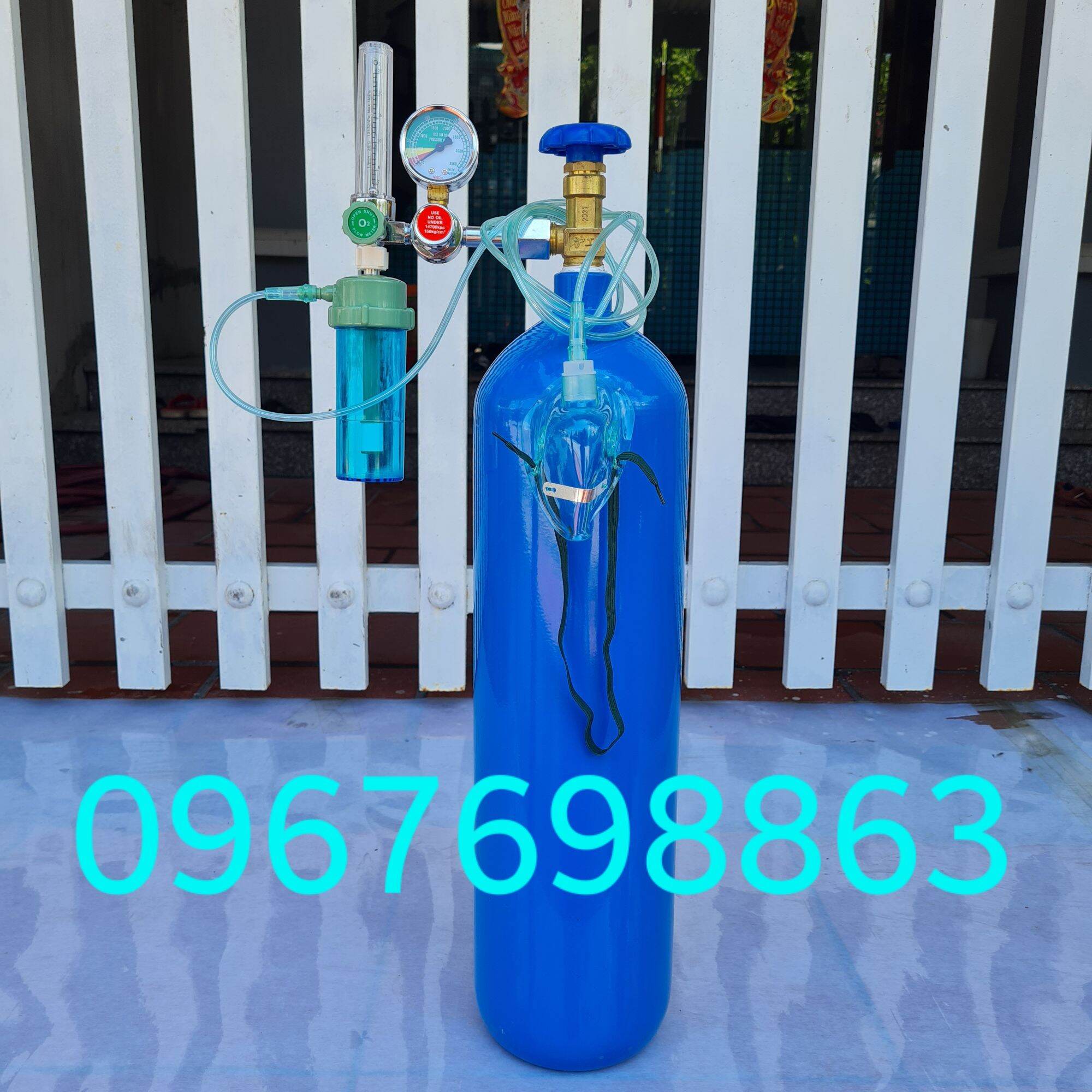Full Bộ Bình Oxy Y Tế 9L