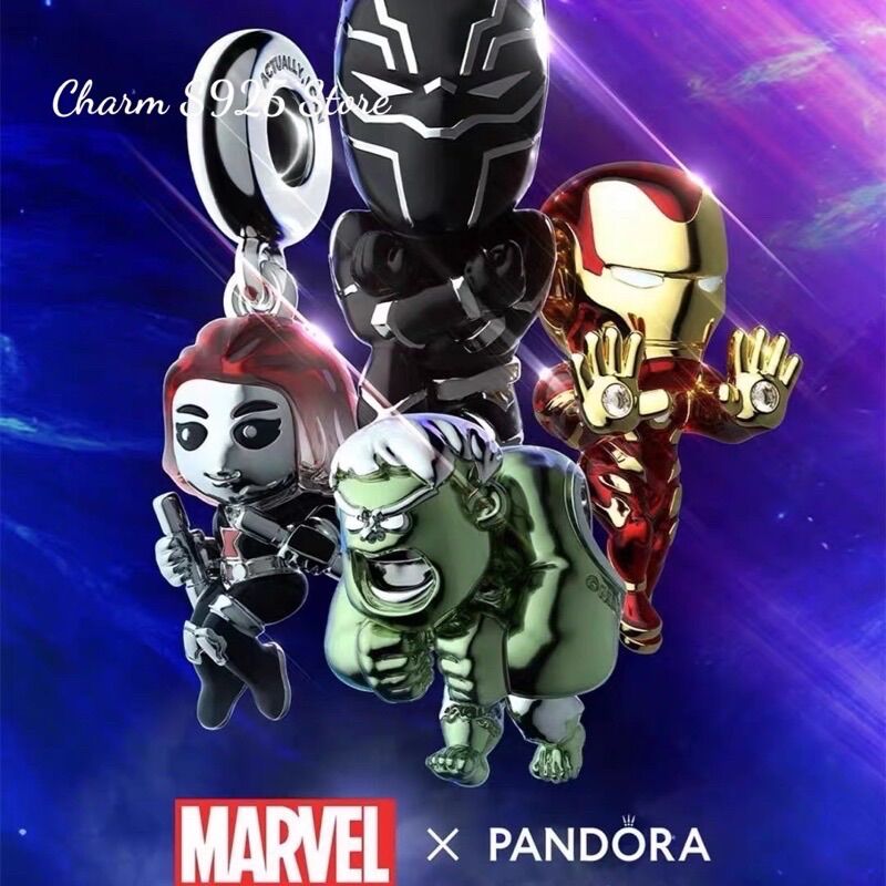 CHARM PAN ALE MARVEL BẠC S925 CAO CẤP