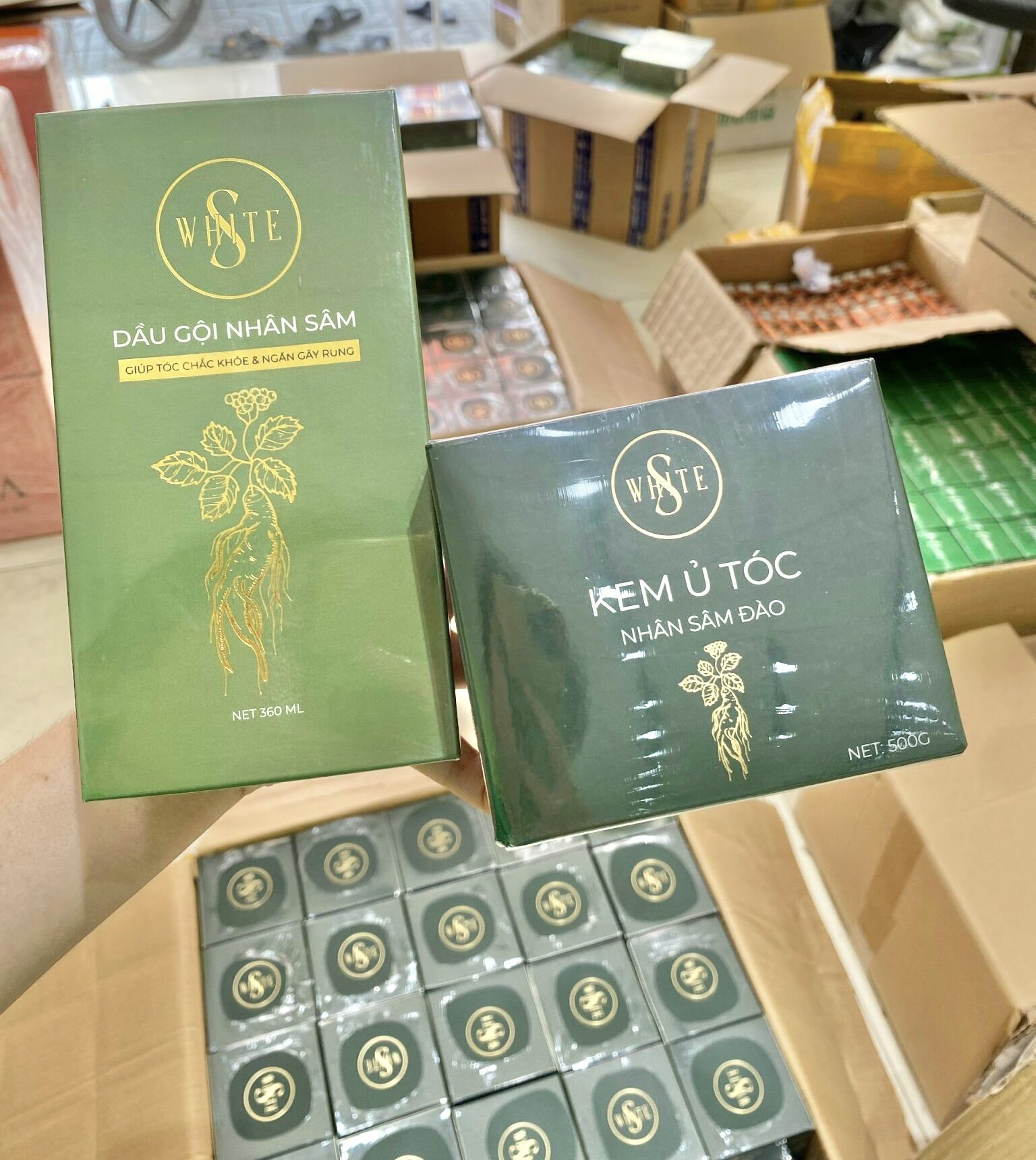 Ủ tóc nhân sâm đào swhite chính hãng 500gram
