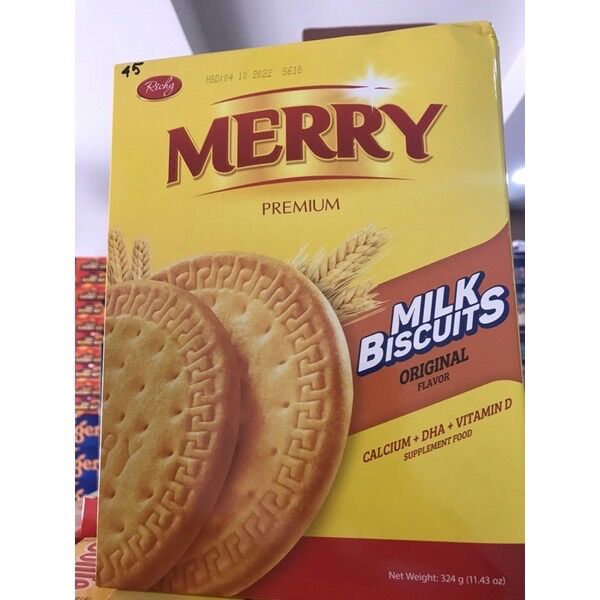 BÁNH QUY SỮA MERRY PREMIUM RICHY 324G