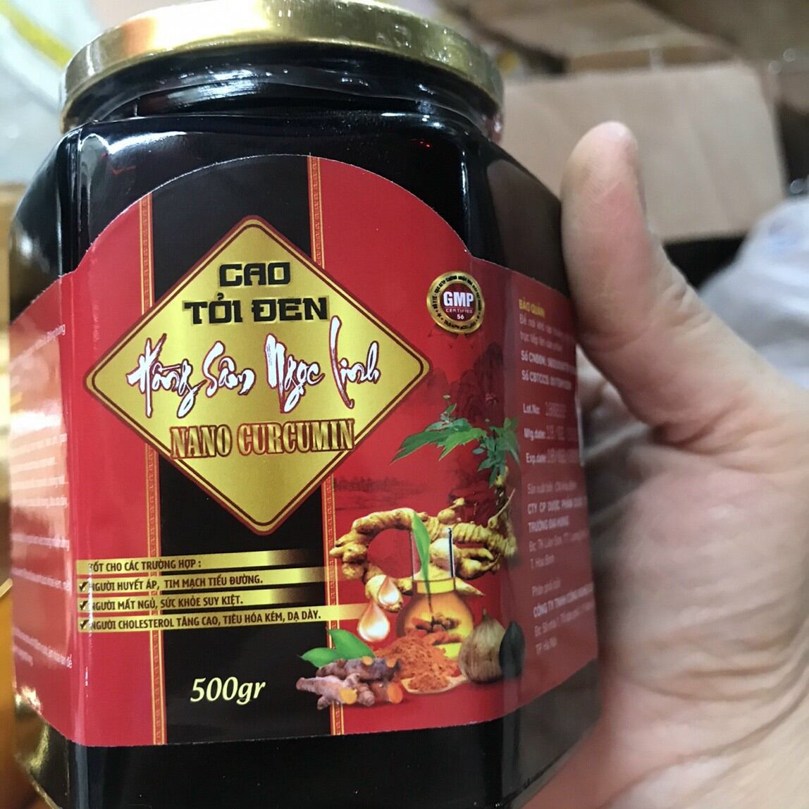 Cao tỏi đen hồng sâm ngọc linh nano curcumin