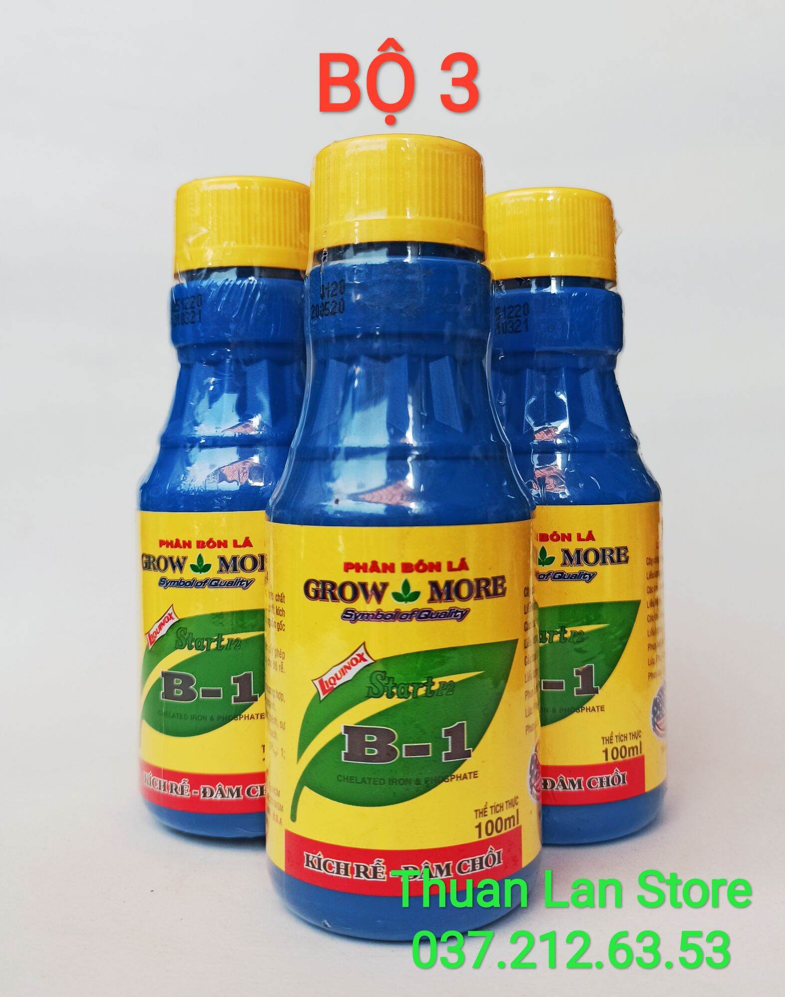 Set 3chai Vitamin B1 Growmore 100ml