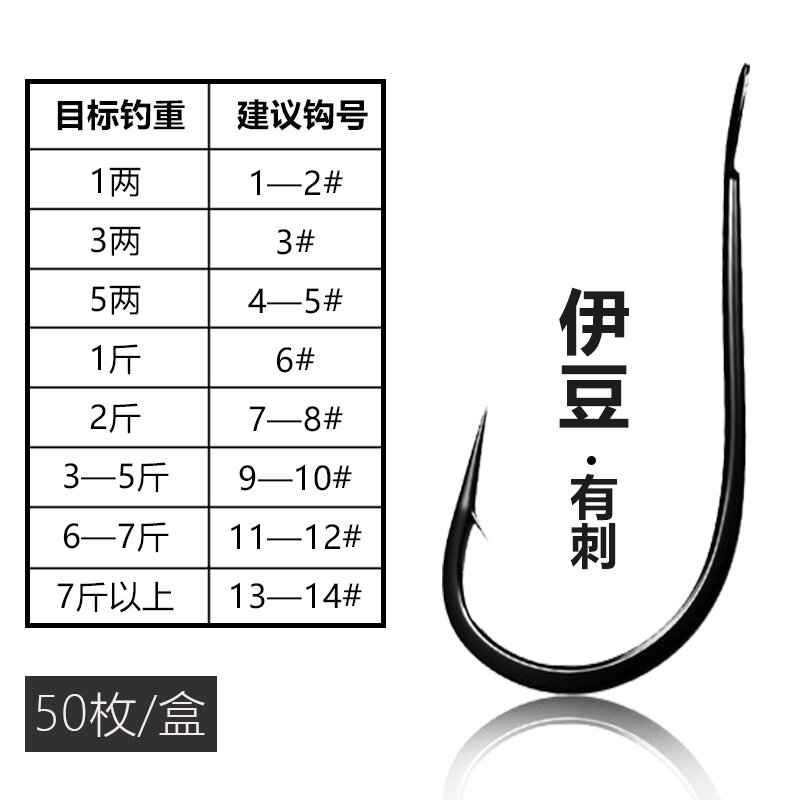 Ruizhi, lưỡi câu cá izu nhập khẩu từ nhật bản, lưỡi câu cá chép đóng rời đâm ngược miệng lệch, lưỡi câu đánh bắt hoang dã, đồ câu cá, câu cá