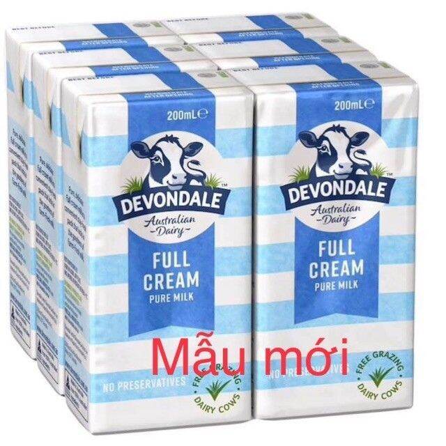 [HCM]Thùng 24 Sữa Úc Tươi Nguyên Kem DEVONDALE 200ML - Sữa Nhập