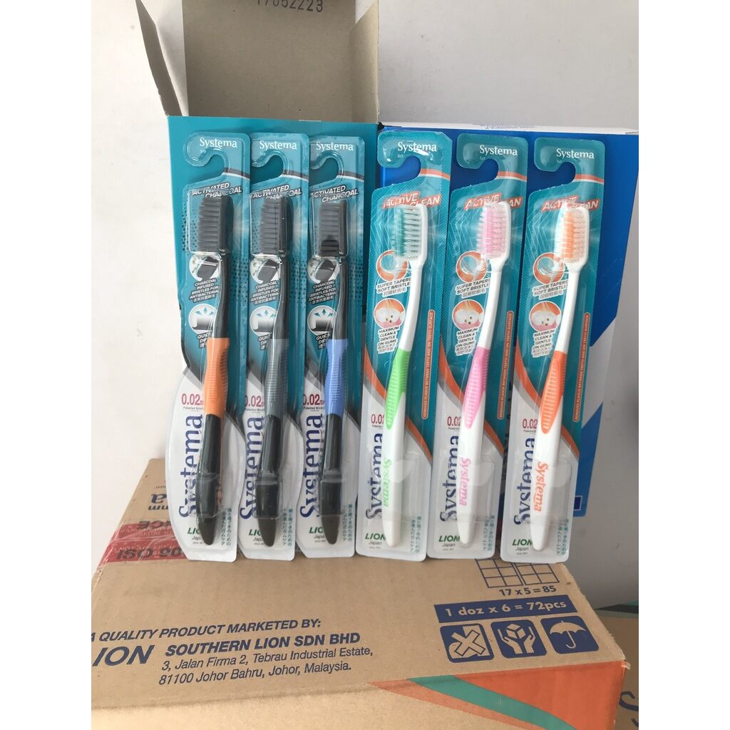 Bàn chải đánh răng Systema Active Clean siêu mềm mại 0,02mm
