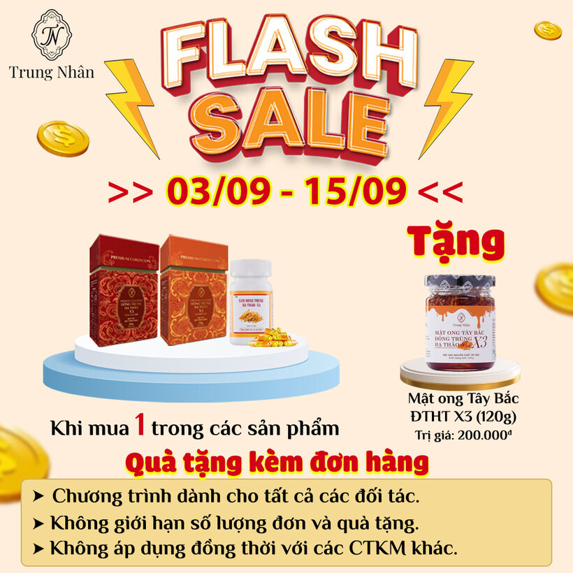 Đông trùng hạ thảo X3 Sâm Lựu Đỏ
