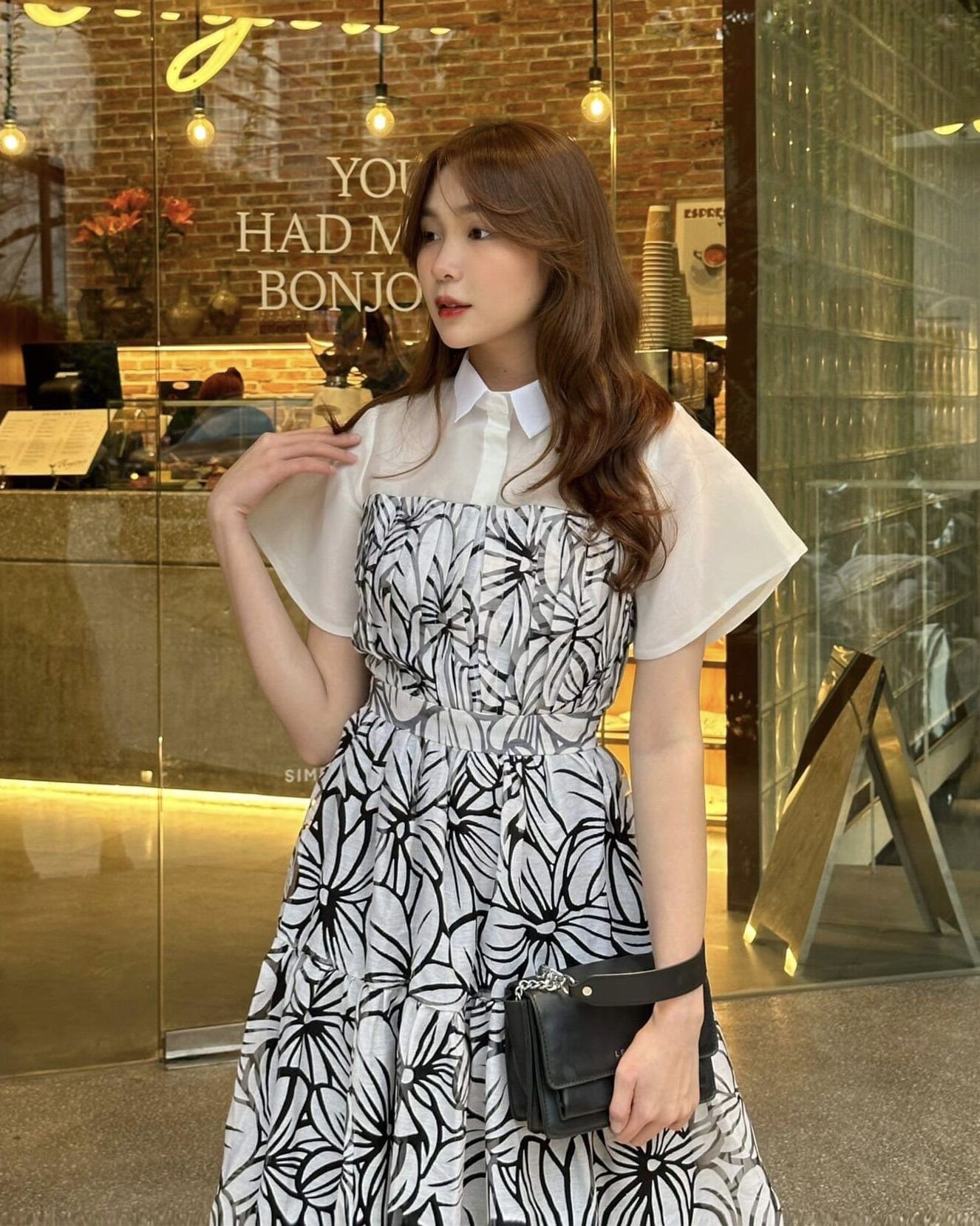 Desub Studios Đầm maxi thiết kế Flora Ruched Dress