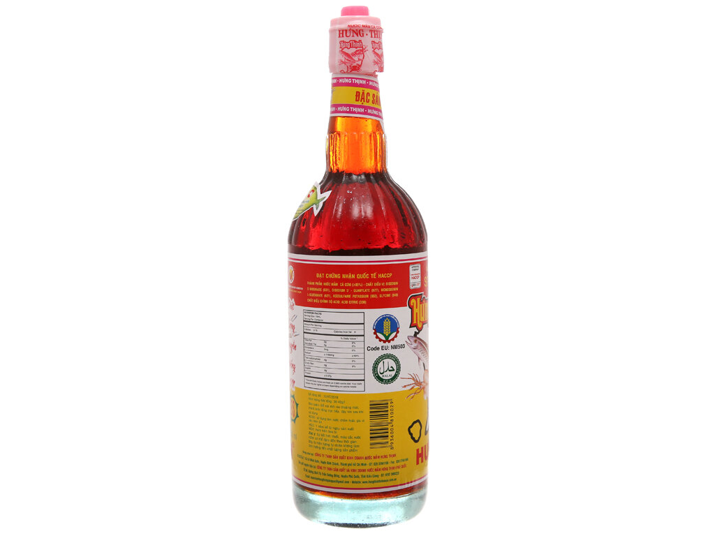 Nước mắm cá cơm đặc sản Hưng Thịnh 40 độ đạm chai 750ml