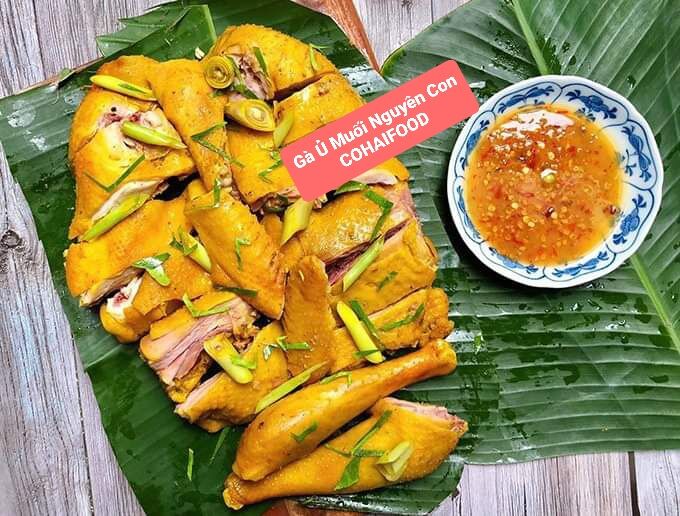 Gà ủ muối nguyên con đầu chân đầy đủ (Hỏa Tốc 2H HCM)