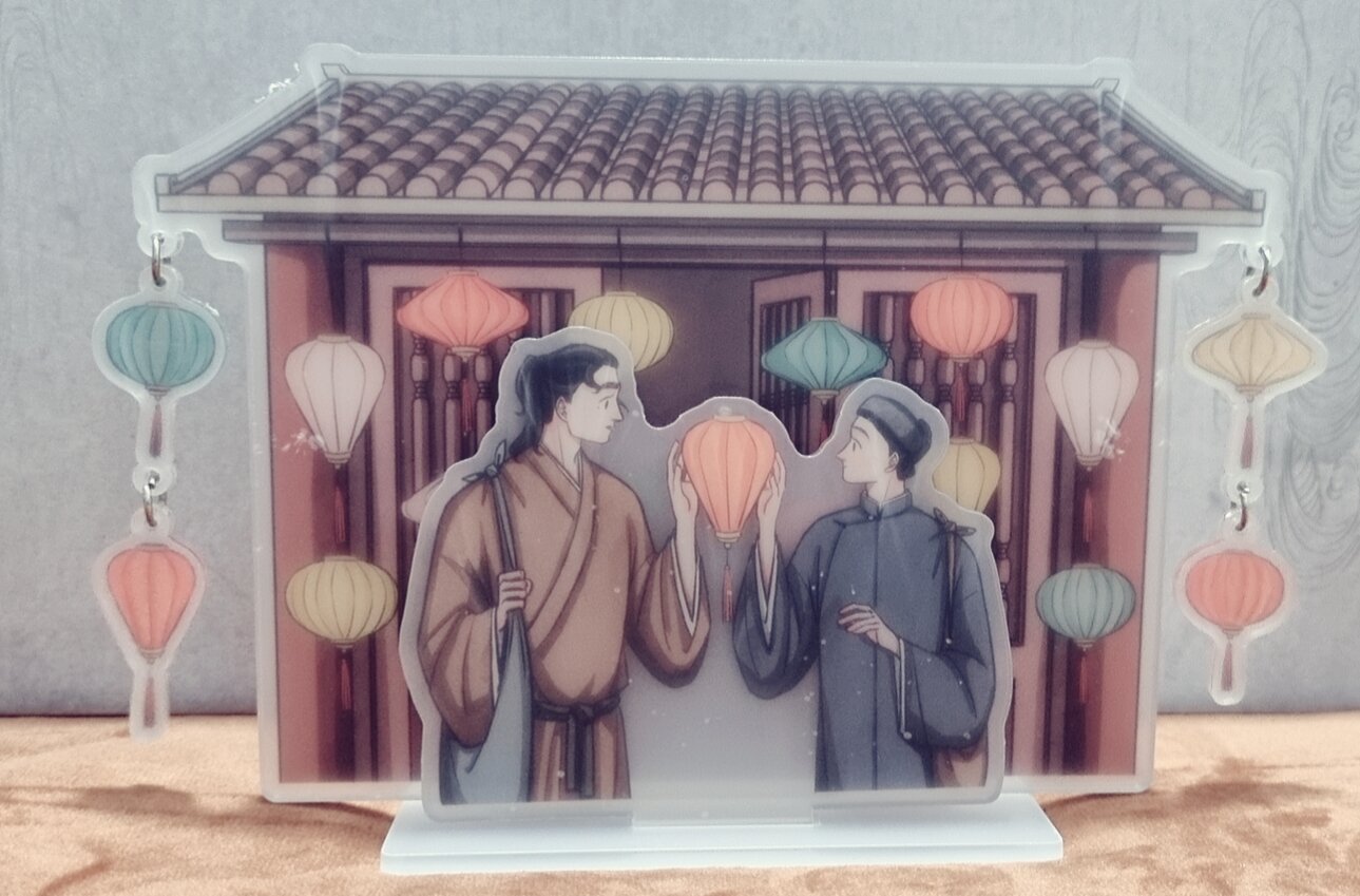 01 standee 2 lớp bẩm tgầy 2, newseal 100%, kích thước 21.5x12.5cm