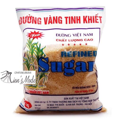 1kg đường vàng hoa mai