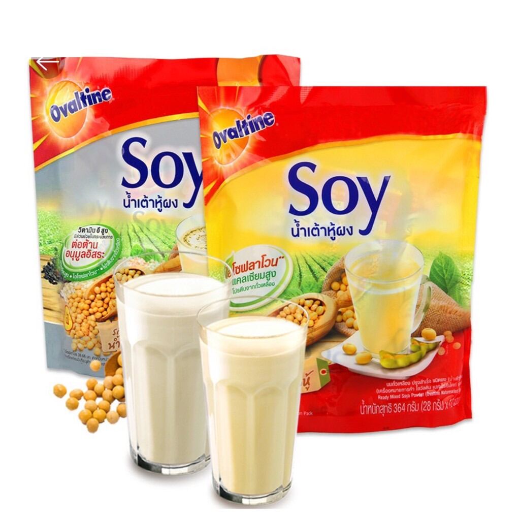 Sữa đậu nành và mè đen Soy Ovaltine nội địa Thái Lan