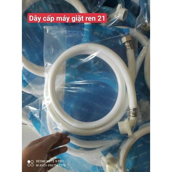 Dây cấp nước máy giặt đầu ren 21