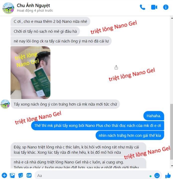 KEM TRIỆT LÔNG NANO GEL