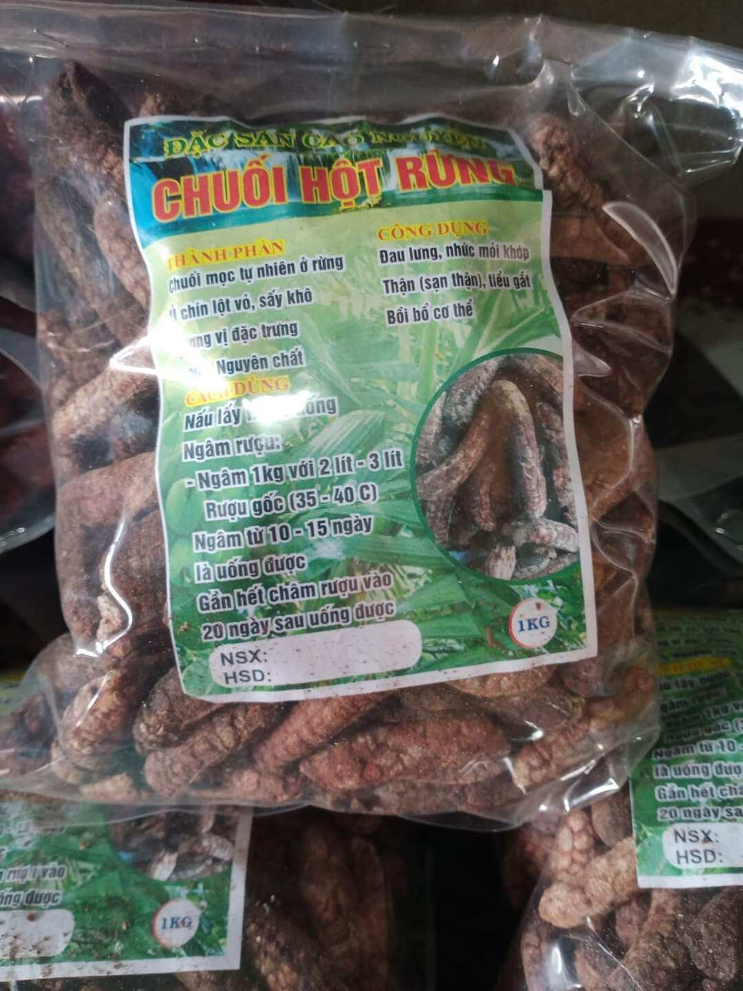 1kg chuối hột rừng tây nguyên