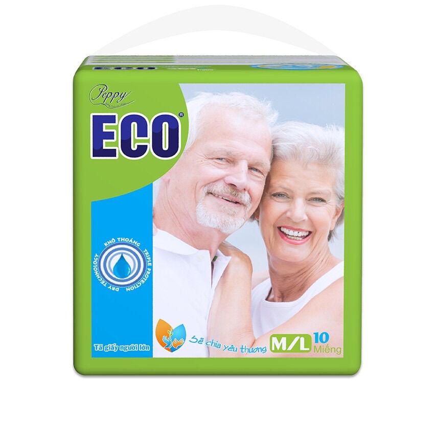 Tã dán người lớn Eco siêu thấm gói 10 miếng