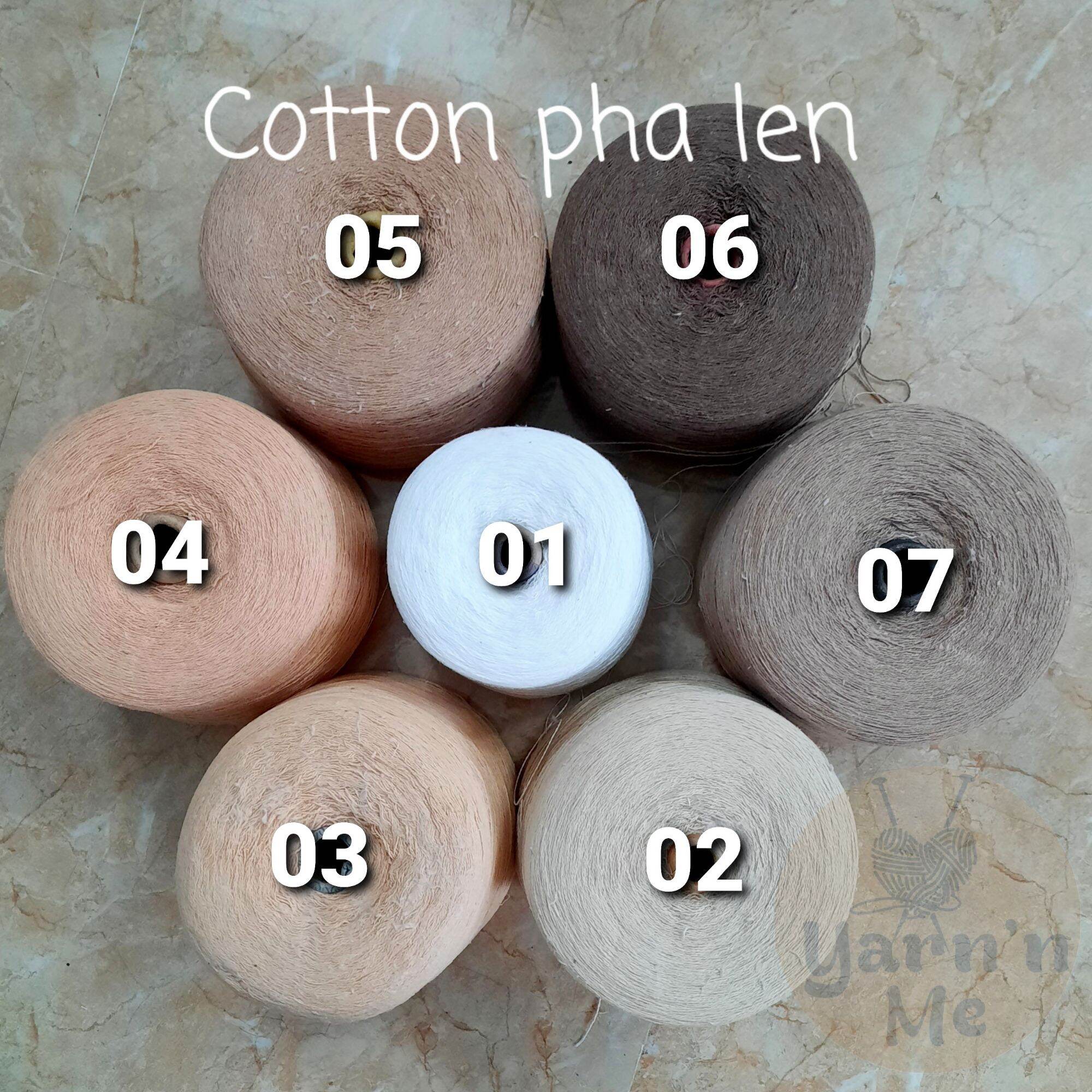 Thanh lý cotton pha len , sợi se, cuộn 100gr nhiều màu