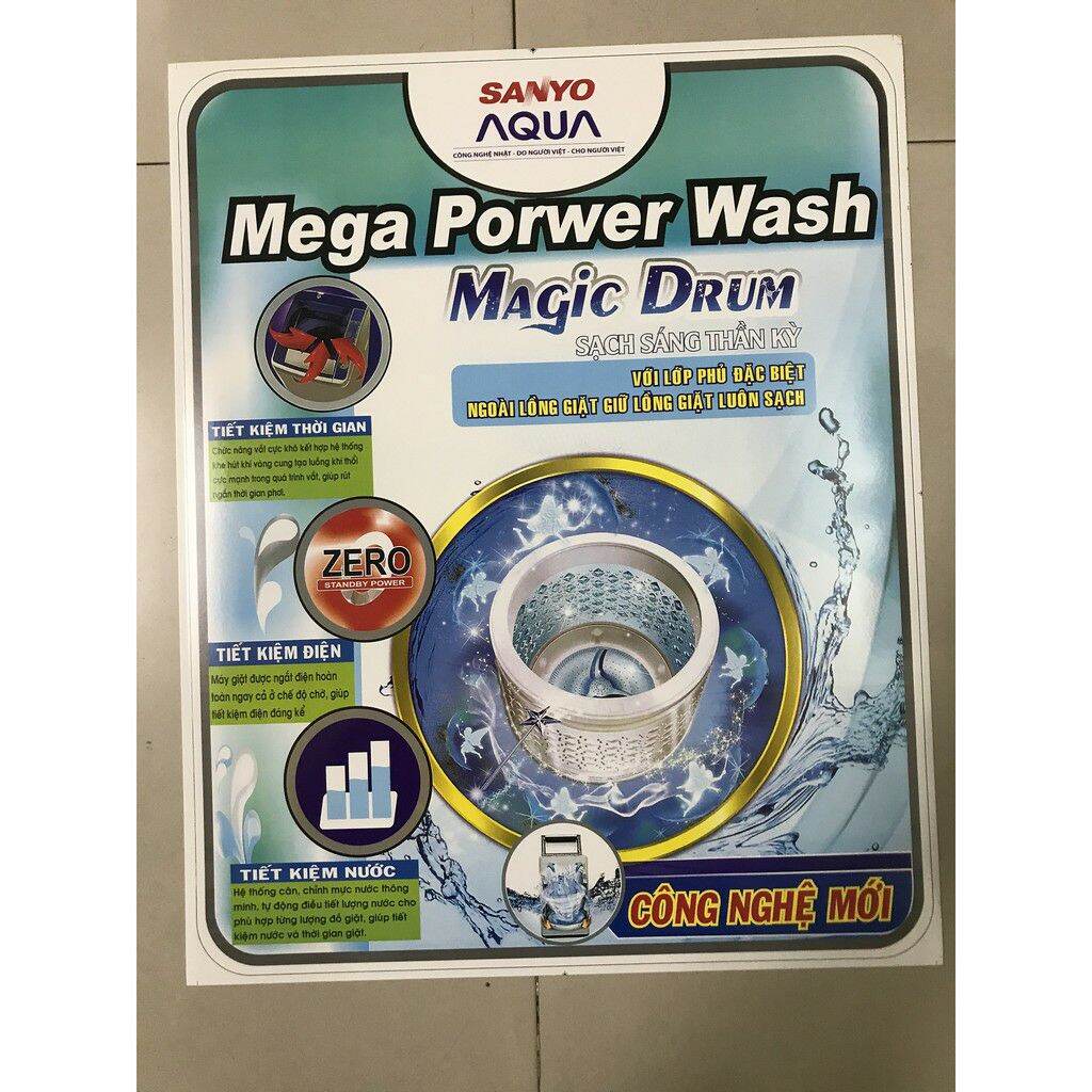 combo 5 tem dán máy giặt Sanyo