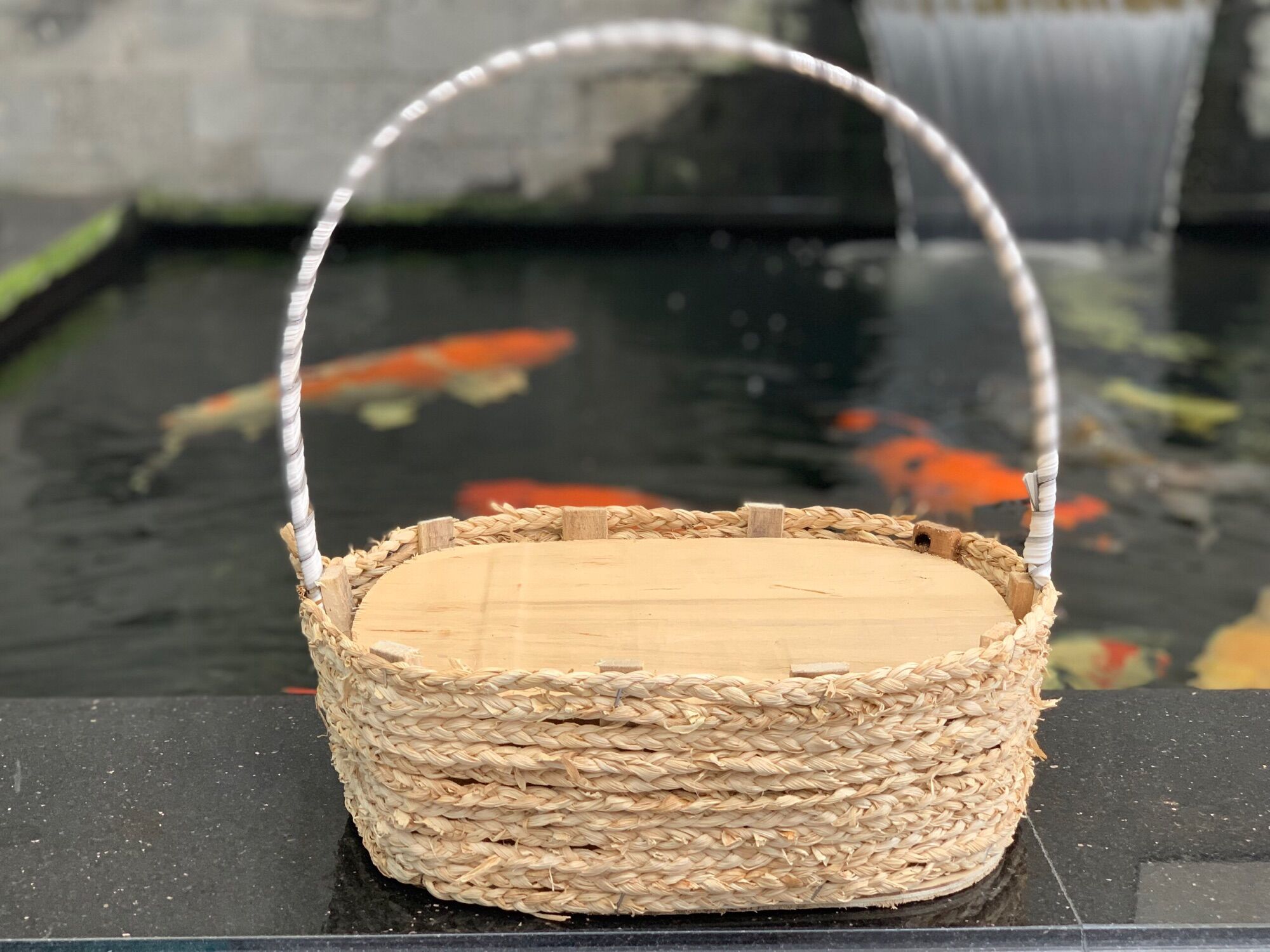 Khay bắp ovan đựng hoa quả, quà biếu, giỏ trái cây, giỏ quà tết