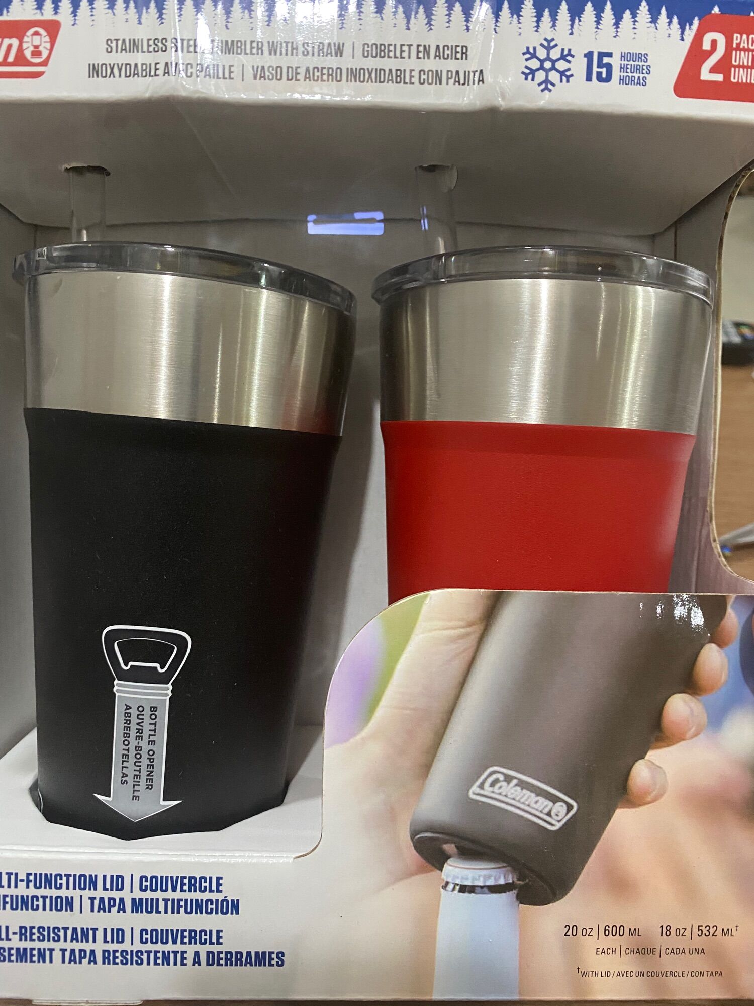 LY GIỮ NHIỆT COLEMAN 600Ml CHUẨN MỸ (TẶNG KHẨU TRANG)