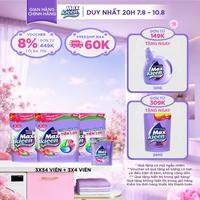 Combo 3 Túi Viên Giặt Xả MaxKleen Hương Ngày Thư Thái (Túi 34+4 Viên)