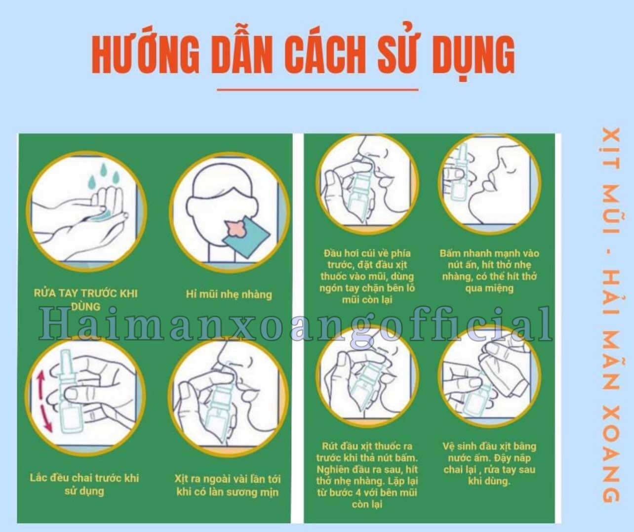 Xịt mũi viêm xoang Hải Mãn Xoang ( 10ml - 20ml )