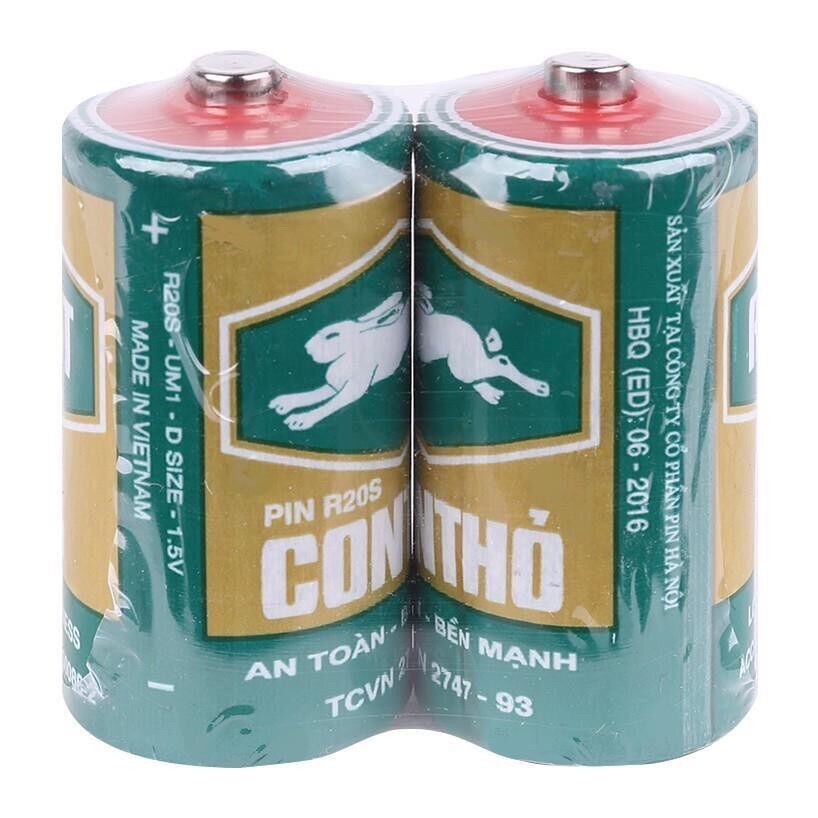 - Vỉ 2 pin con thỏ cỡ đại mạnh mẽ, bền bỉ