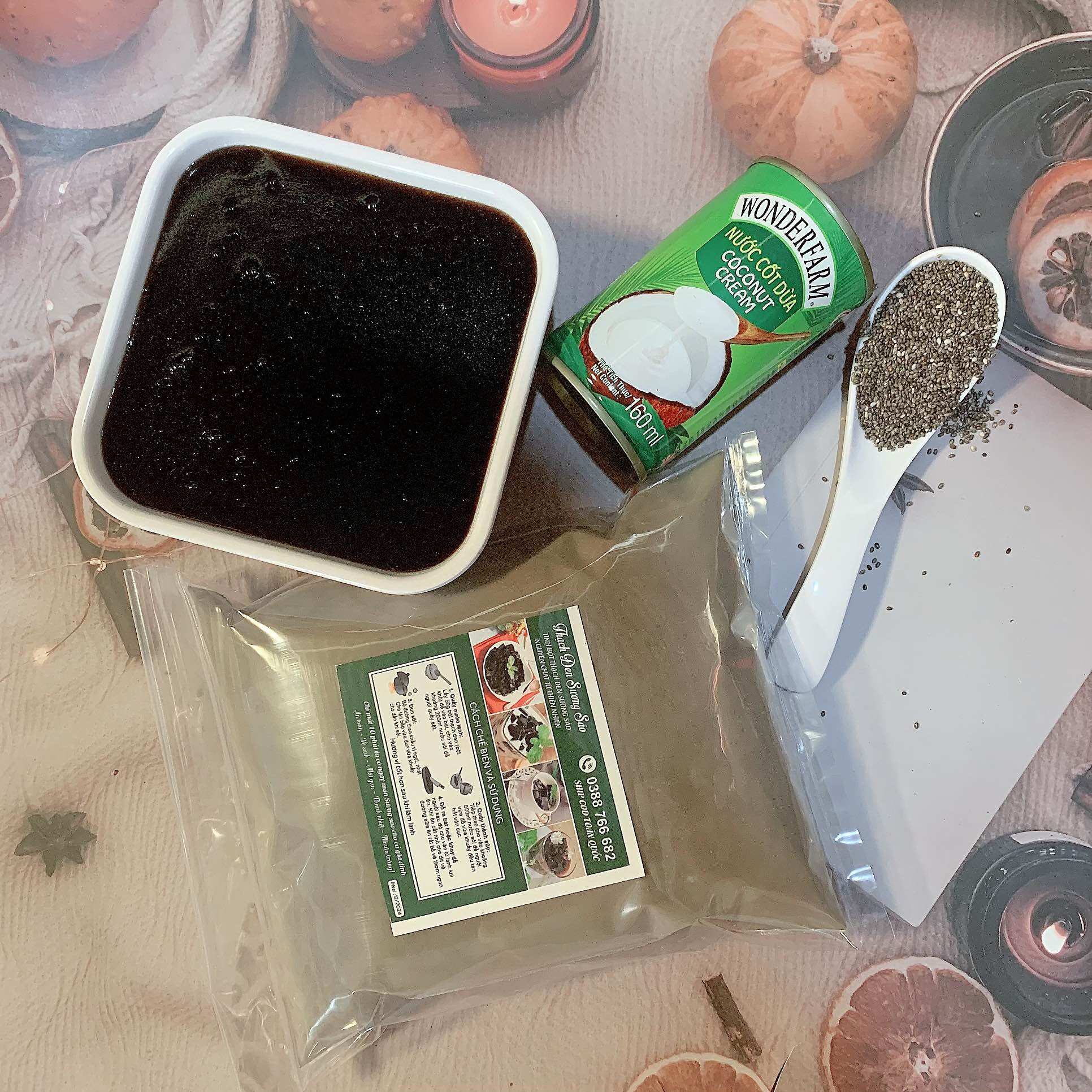Bột thạch đen sương sáo ( gói 500g)
