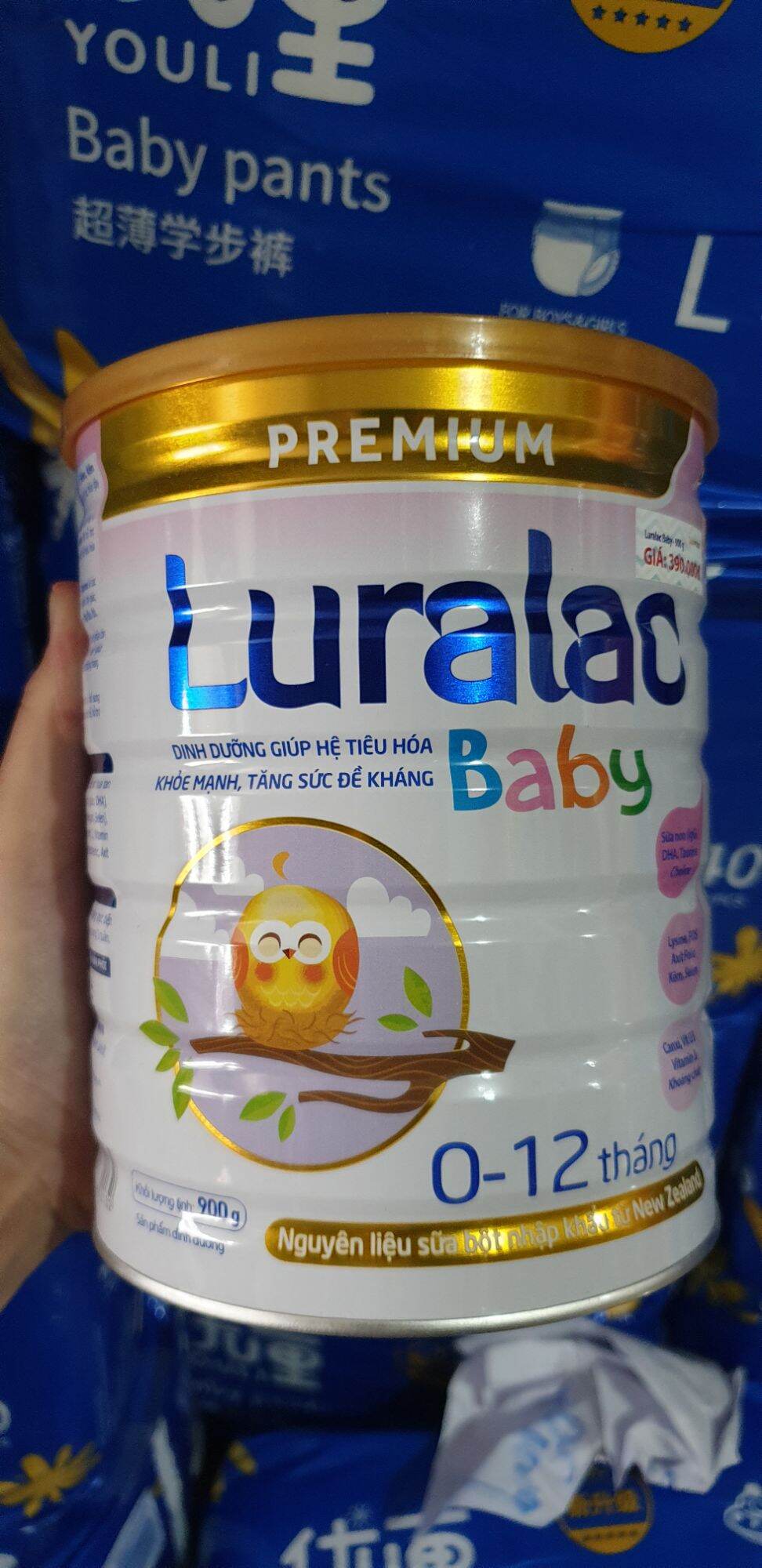 Sữa Luralac Baby 0-12 tháng 900g