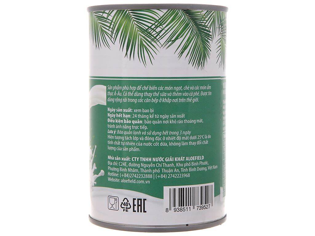 Nước cốt dừa lon Yolo lon 400ml