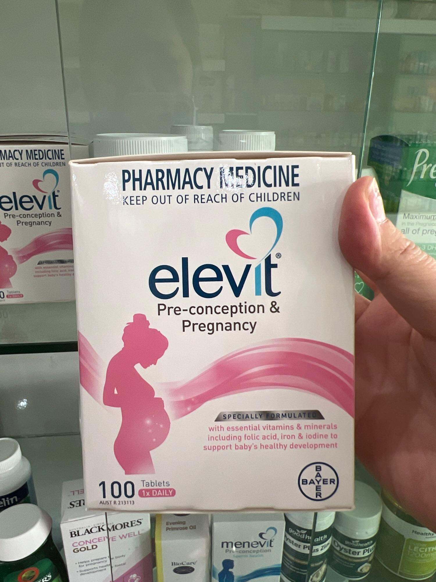 Vitamin tổng hợp Elevit úc 100v cho bà bầu