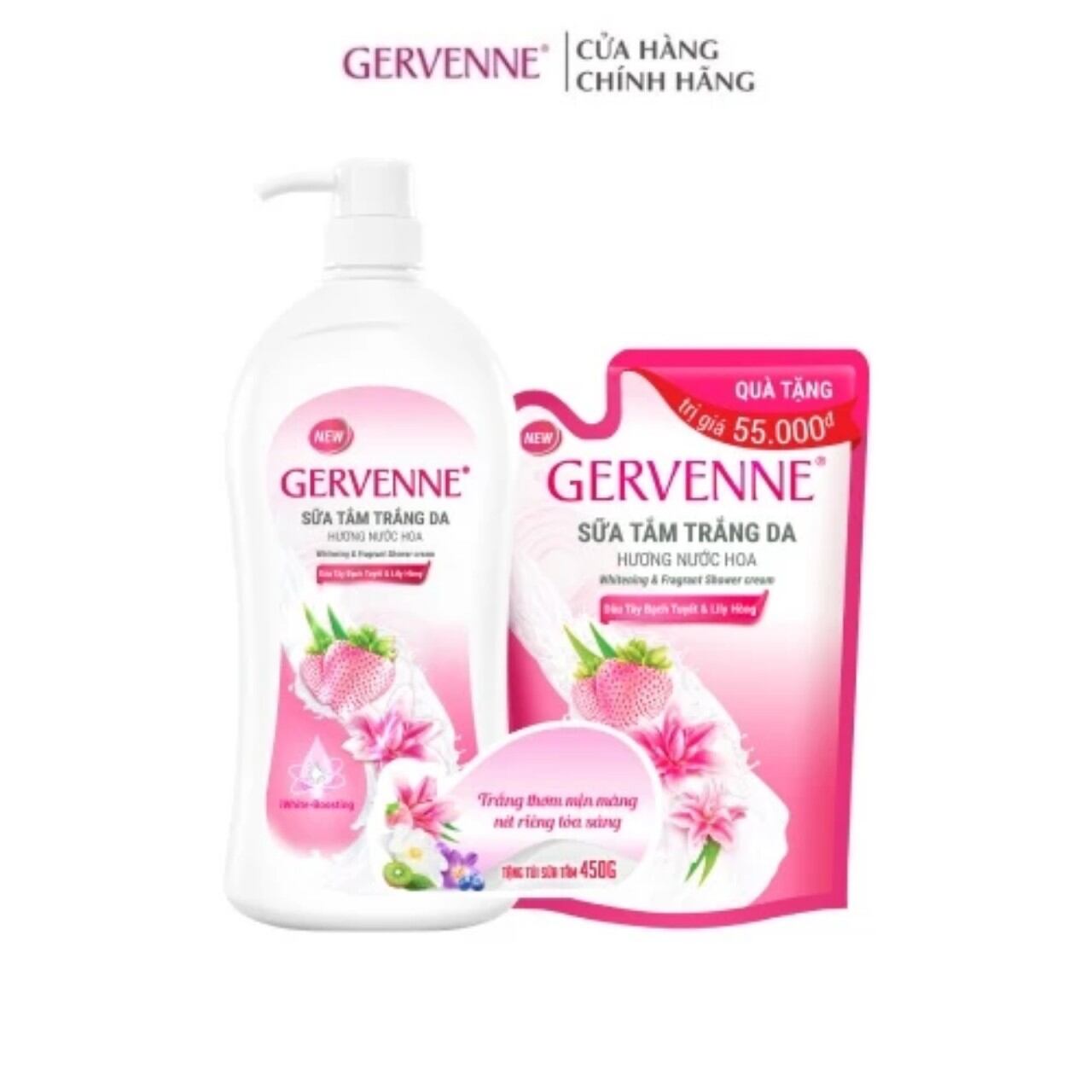 Sữa tắm  Gervenne hương nước hoa(900g tặng 450g)