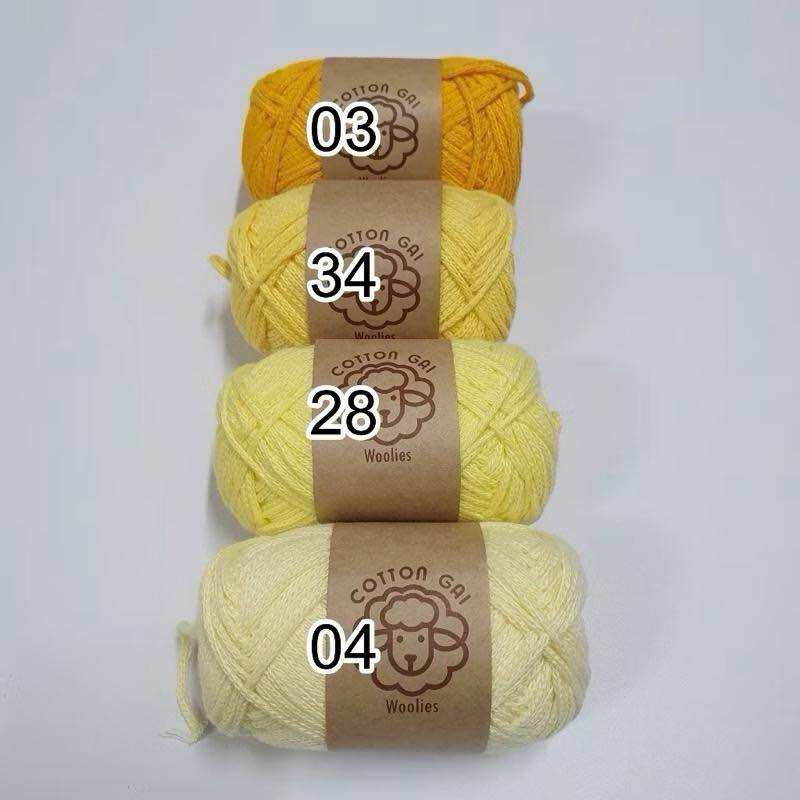 Sợi Cotton Gai Woolies Cuộn 100g, Sợi Dệt 3mm Móc Túi, Nón, vui lòng đọc kỹ mô tả trước khi mua hàng