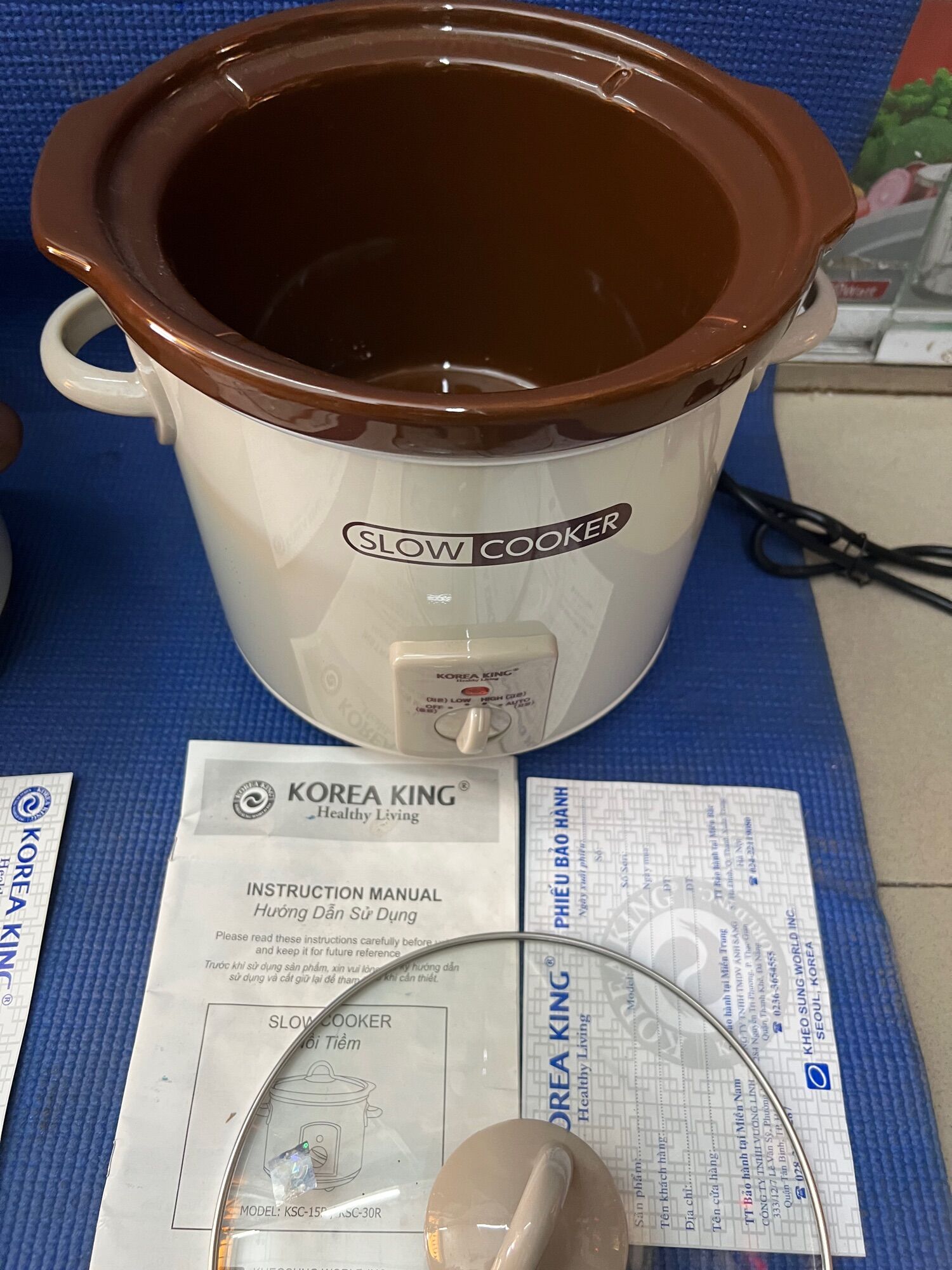 Nồi nấu chậm korea King 1,5 lít và 3 lít