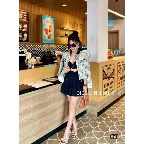 Chân váy xếp ly _ Hàng Quảng Châu