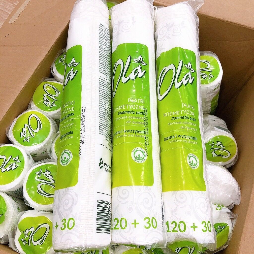 Bông tẩy trang Ola Gói 120+30 miếng (150 miếng)