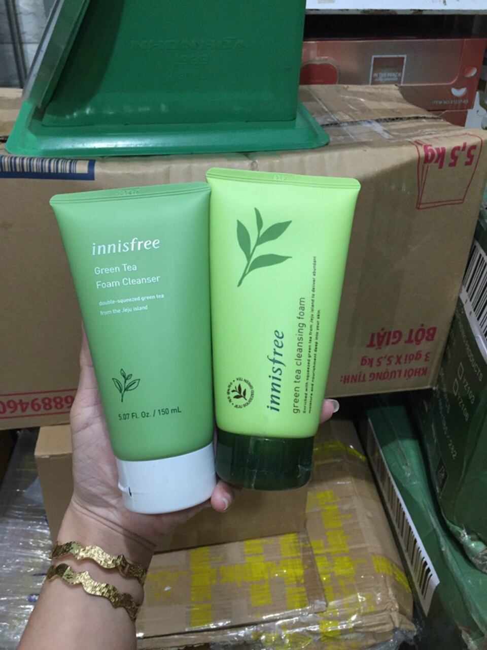 sữa rửa mặt trà xanh innisfree rẻ