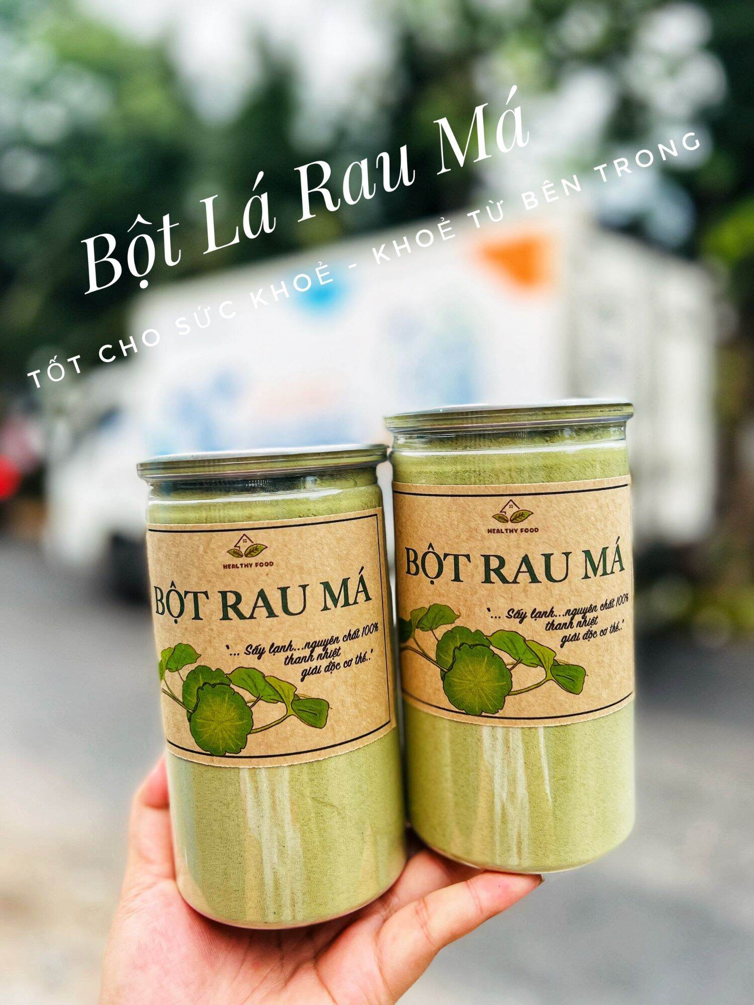 Bột rau má sấy lạnh hủ 400g(nguyên chất 100%)