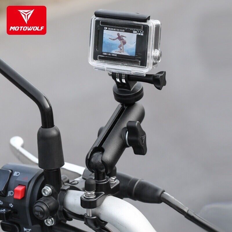 Giá đỡ camera gắn xe máy Motowolf