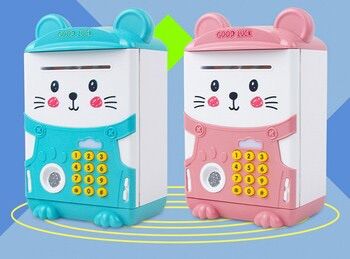 Két sắt mini dấu vân tay hình mèo