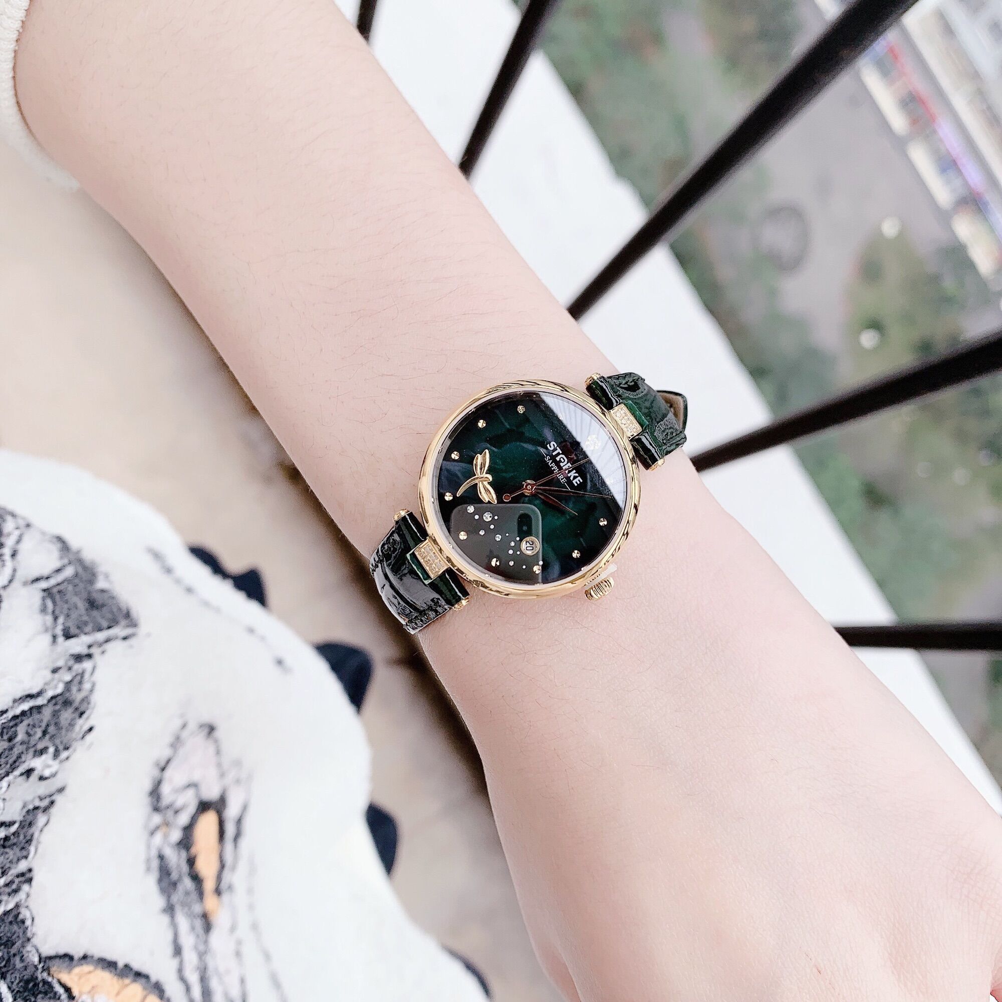 Đồng Hồ Nữ Starke Xanh Lá