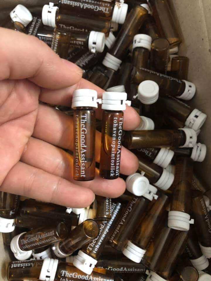 Tê nước ống nâu 2ml thegoodassisant dùng trong phun xăm