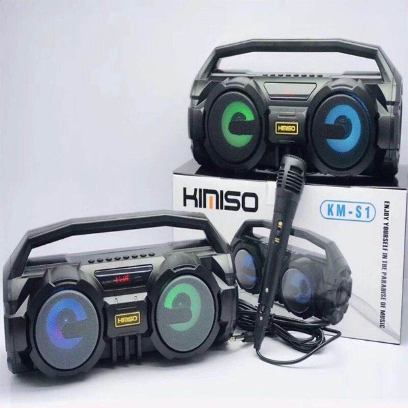 Loa bluetooth hát karaoke kèm micro có dây KM-S1